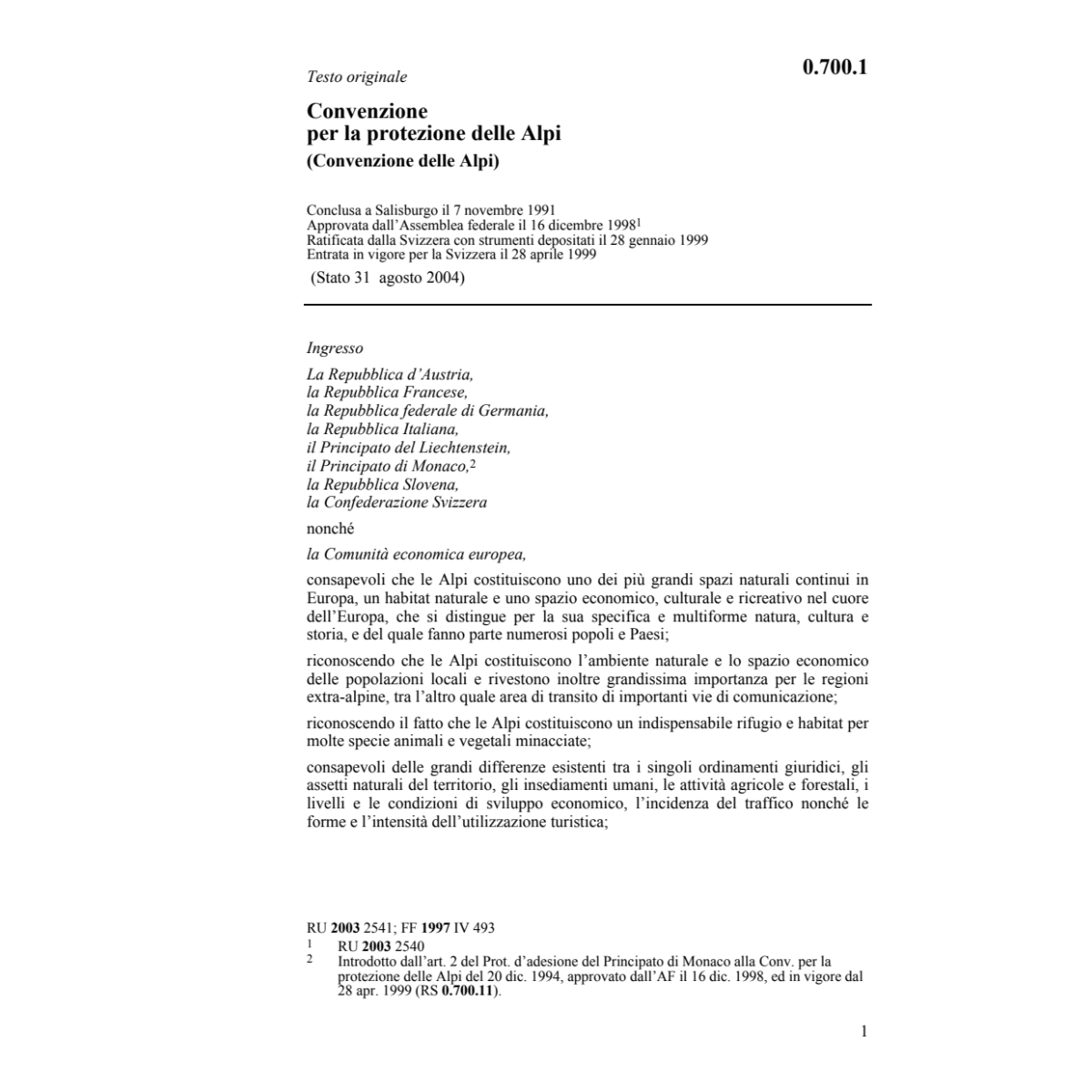 Convenzione delle Alpi
