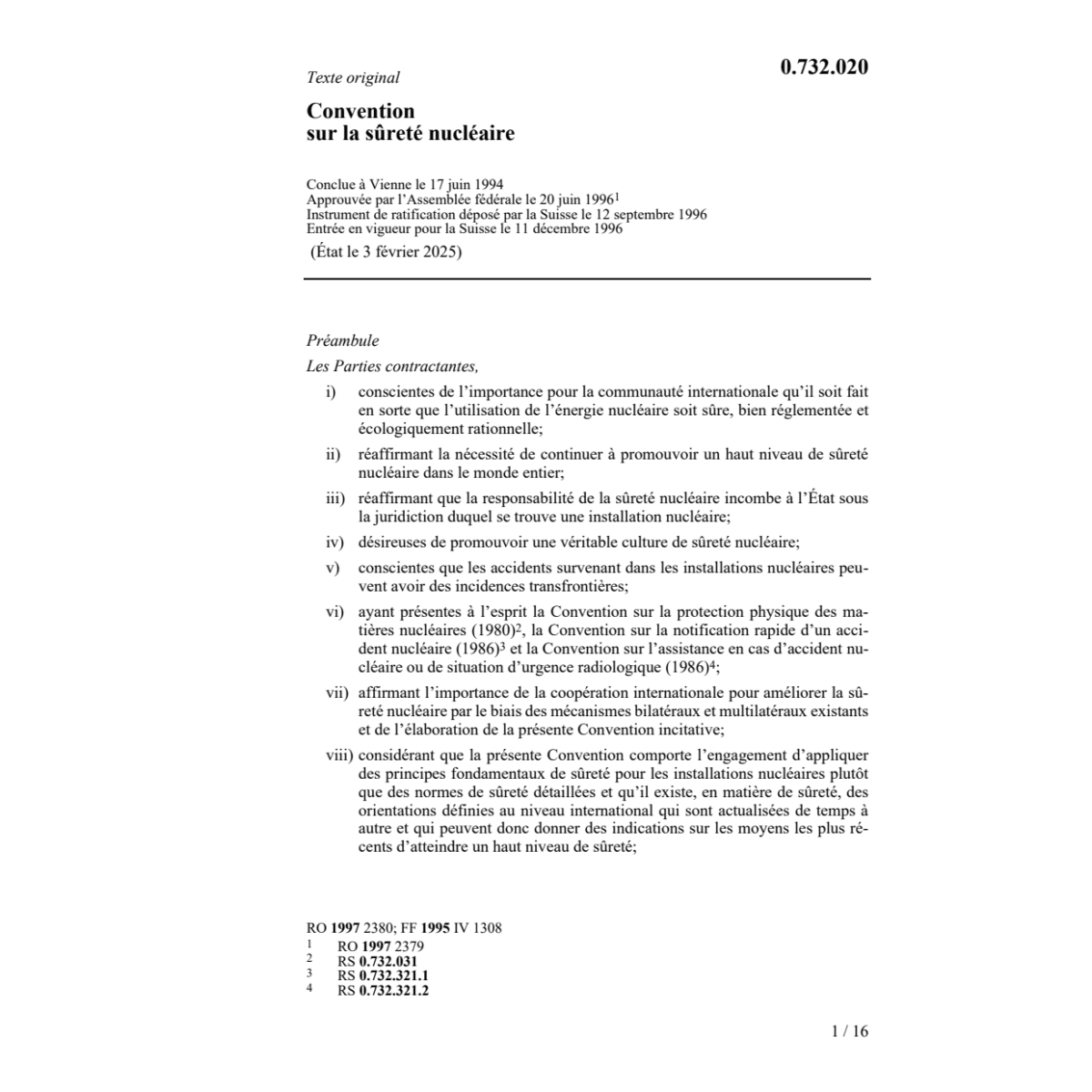 Convention sur la sûreté nucléaire