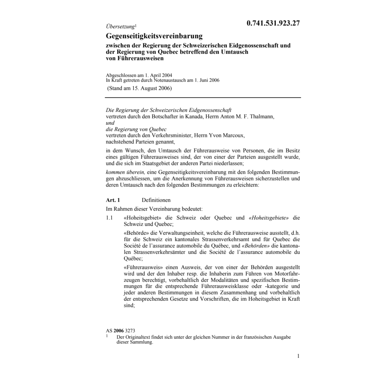 Umtausch von Führerausweisen