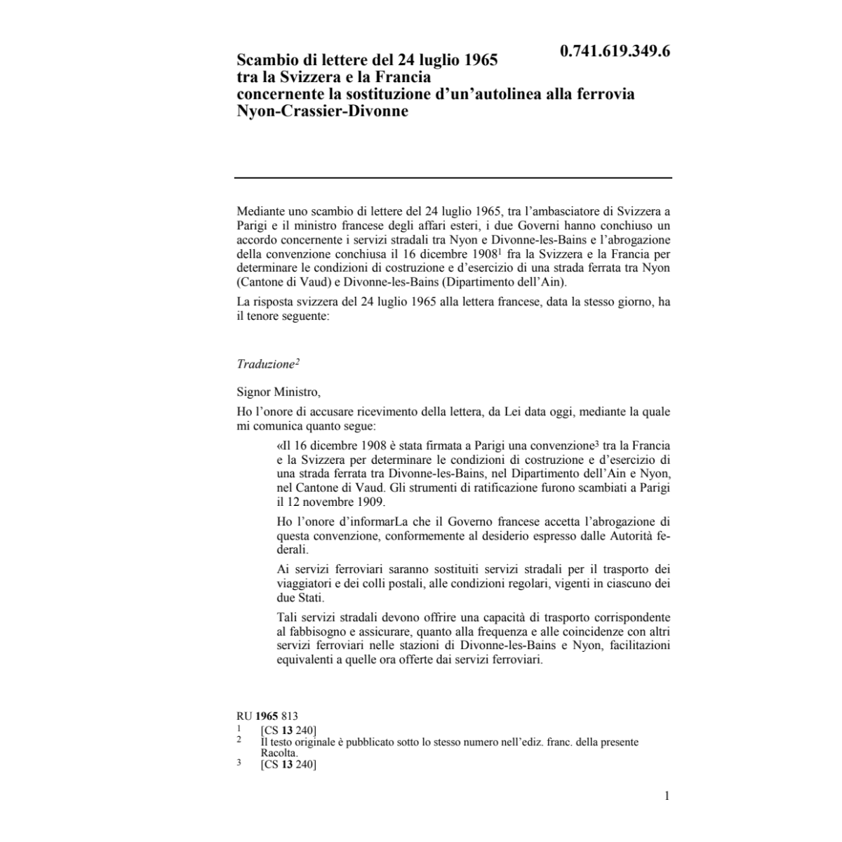 Lettere F sostituzione ferrovia