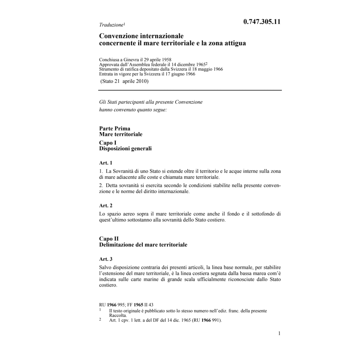 Convenz. internaz.territoriale attigua