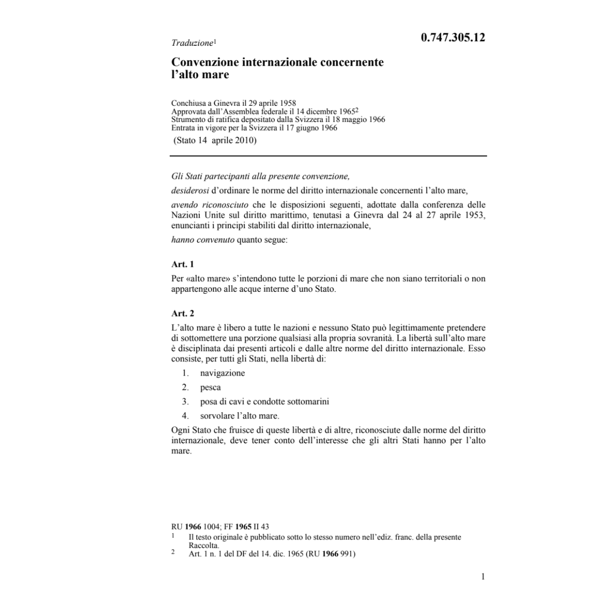 Convenzione internazionale concernente l