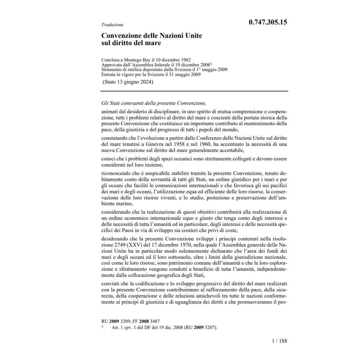 Conv. delle Nazioni Unite diritto mare