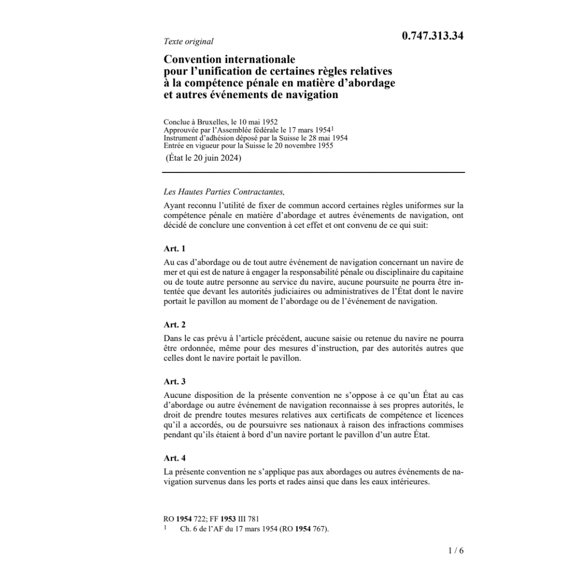 Convention internationale pour l'unifica
