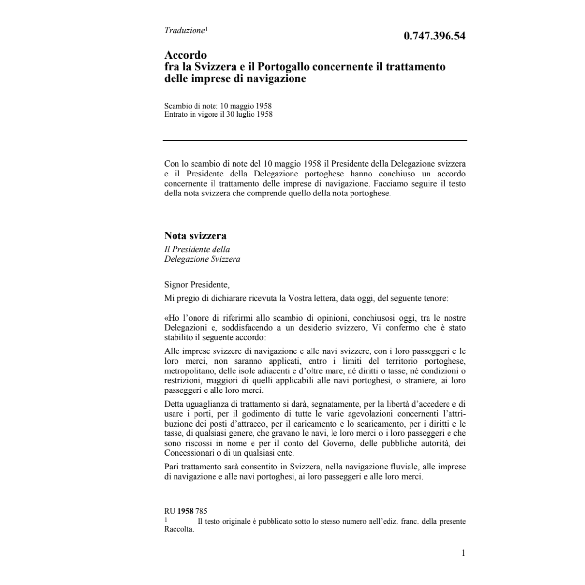 Accordo fra la Svizzera e il Portogallo