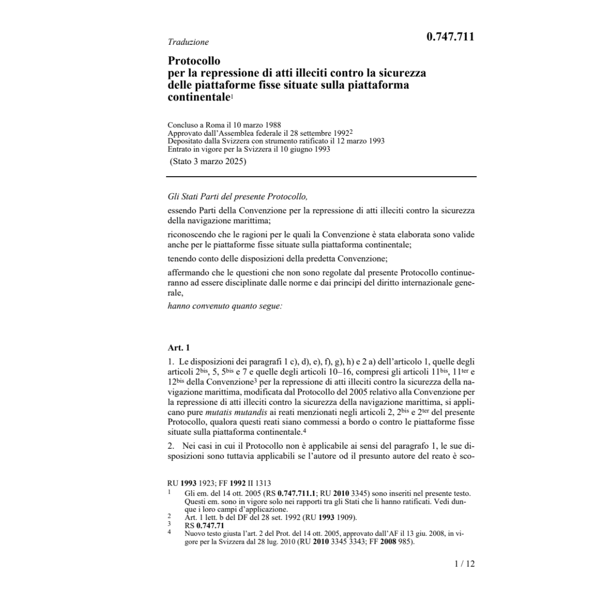 Protocollo sicurezza piattaforme fisse