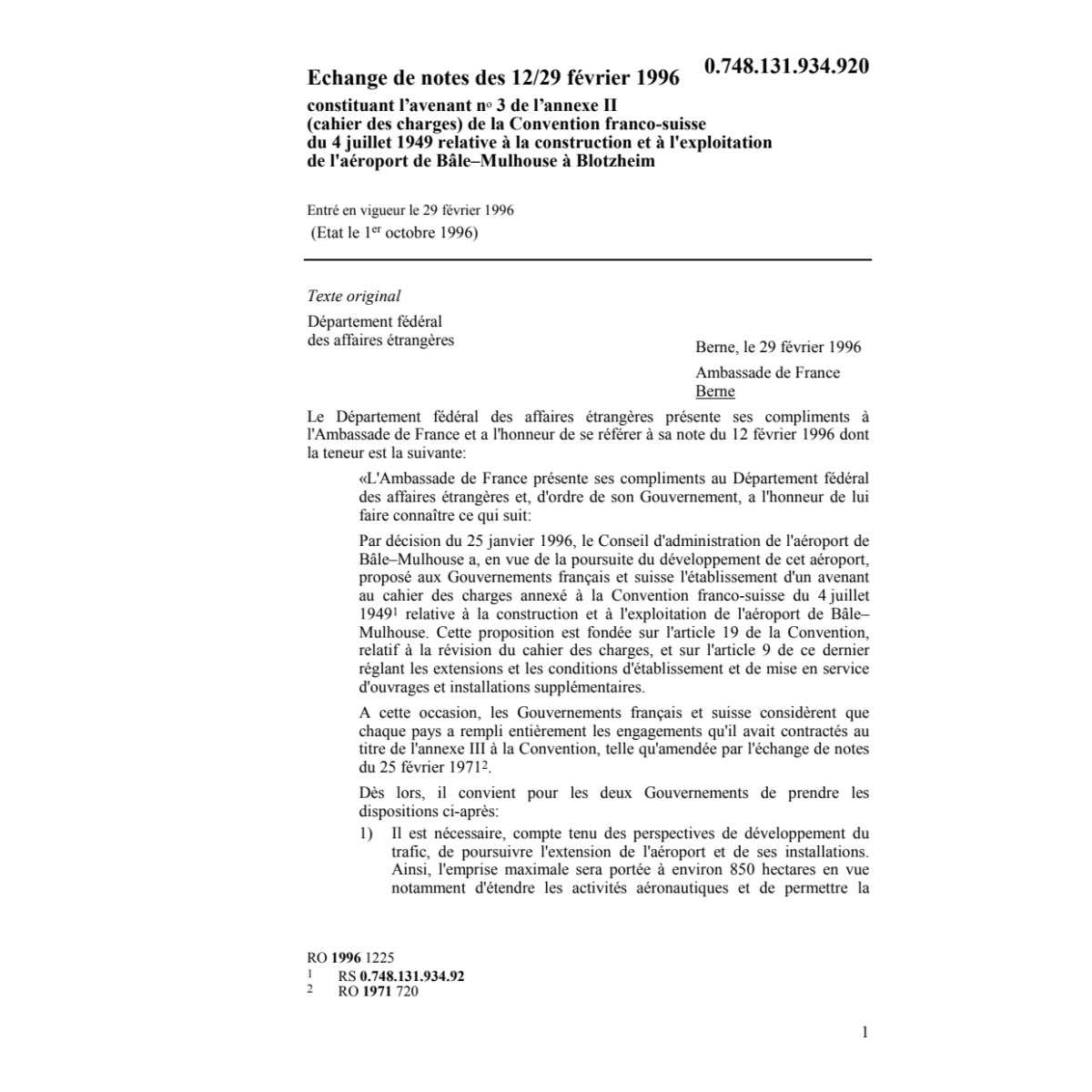 Echange de notes construction Bâle-Mulho