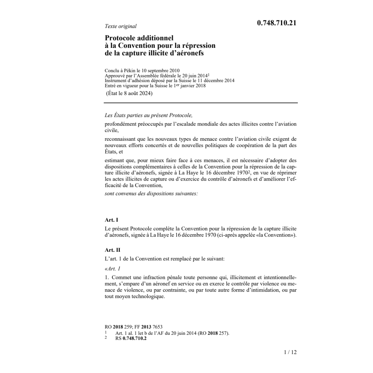 Prot additionnel 10.09.10 conv. répressi