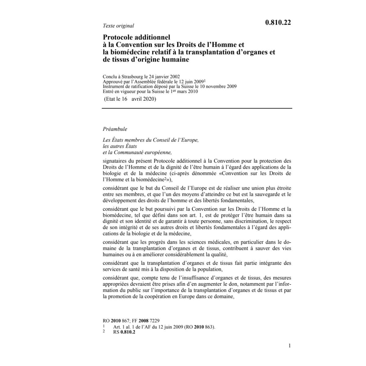 Prot.add.conv.transplantation organes