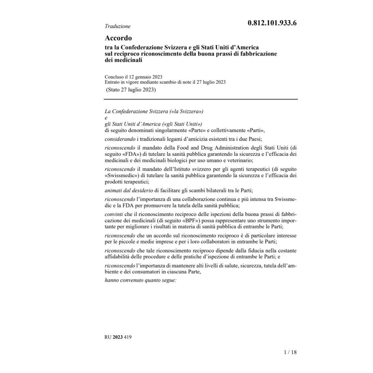 Ac 12.1.23 Conf. Svi Stati Uniti America