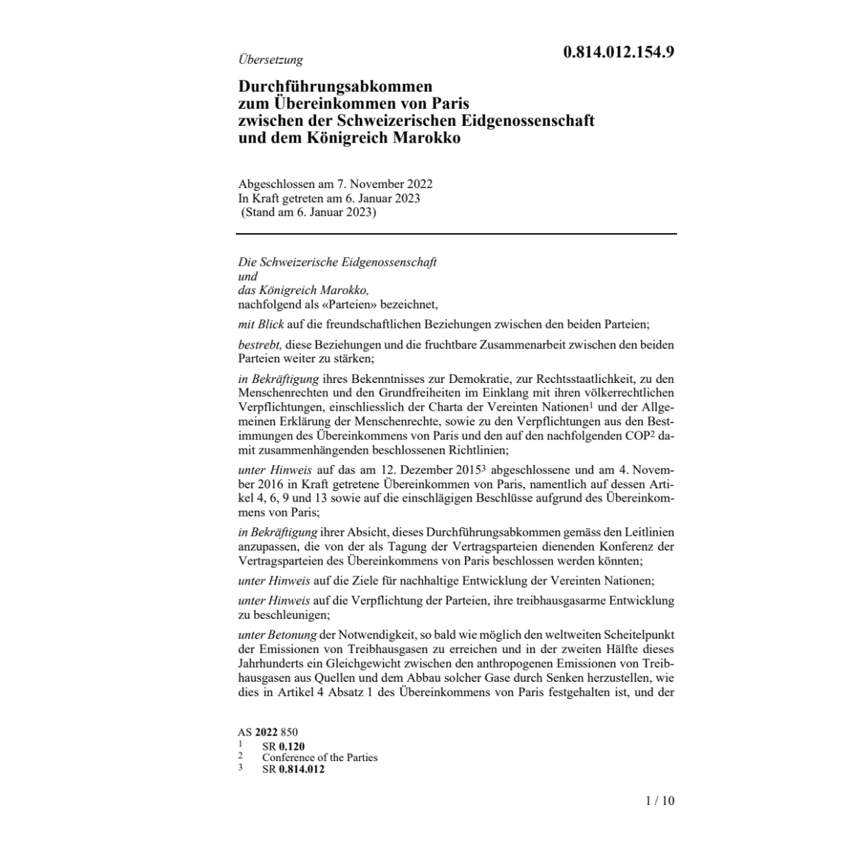 Durchführungsabk. Übereink. Marokko