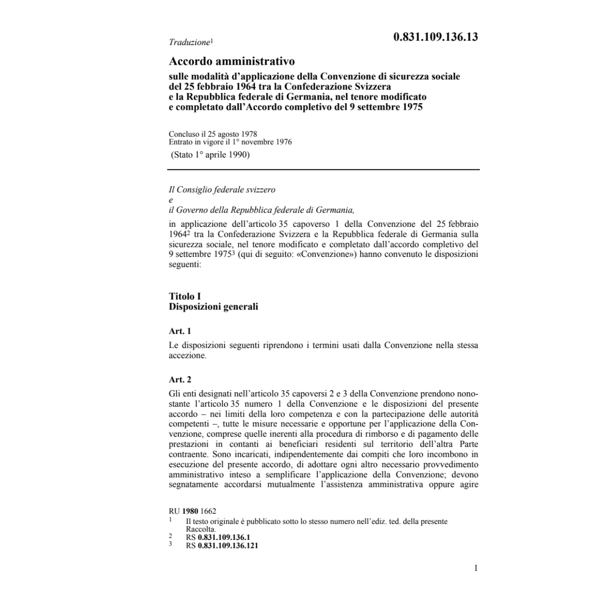 Acc.amm. Germania, sicurezza sociale