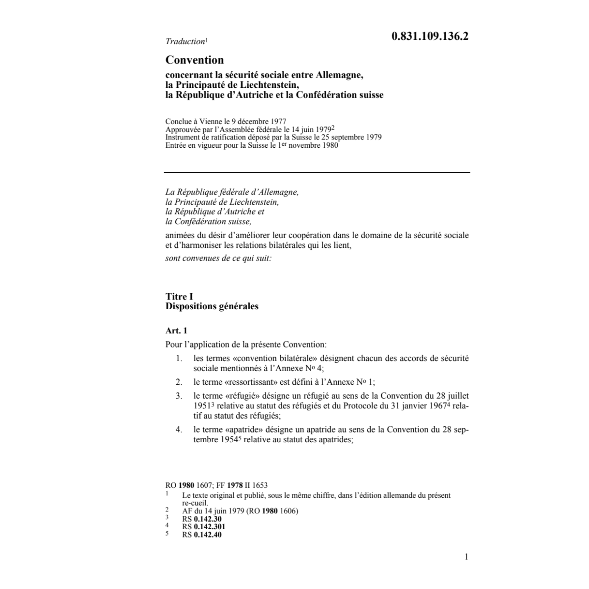 Conv. sécurité sociale