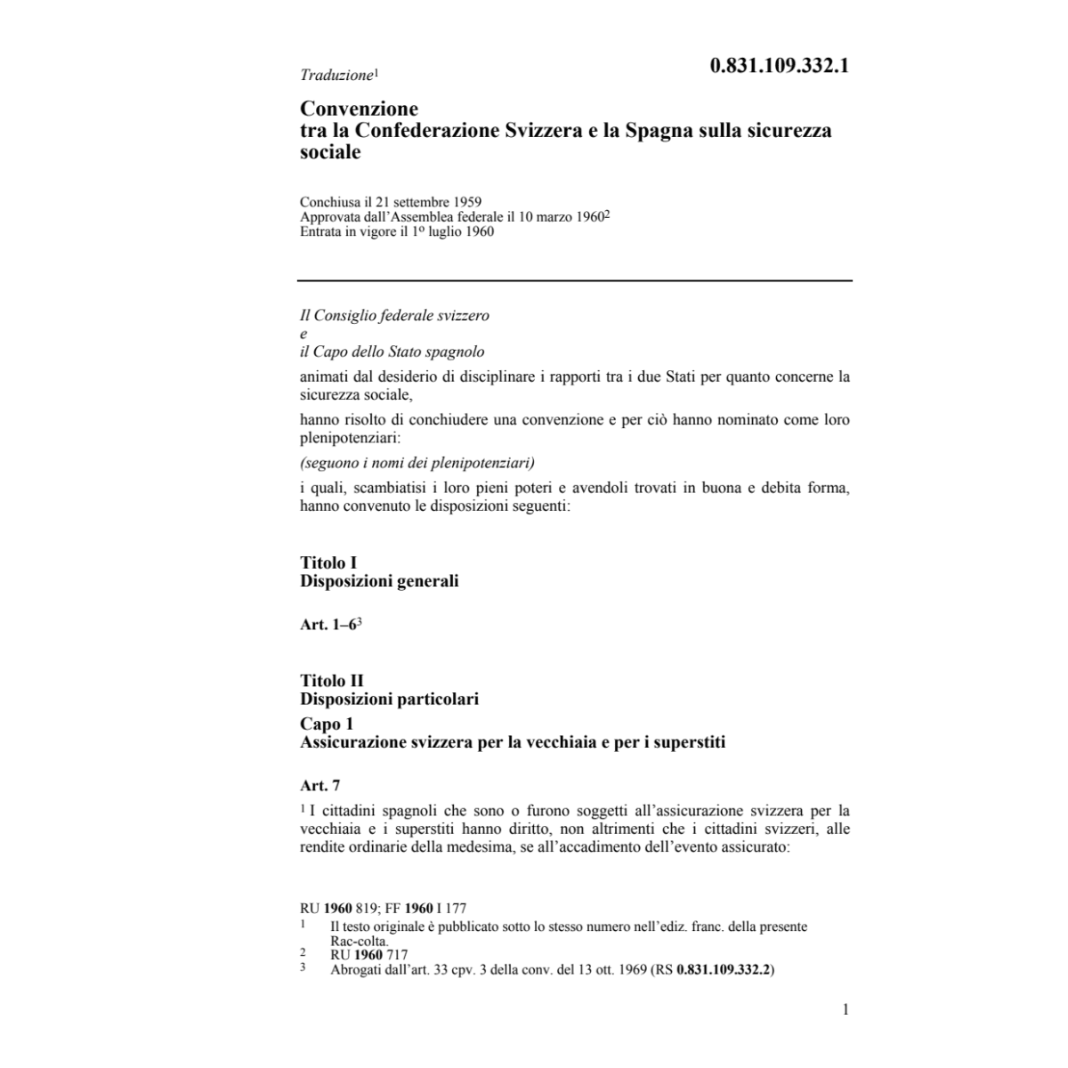 Conv. Spagna, sicurezza sociale