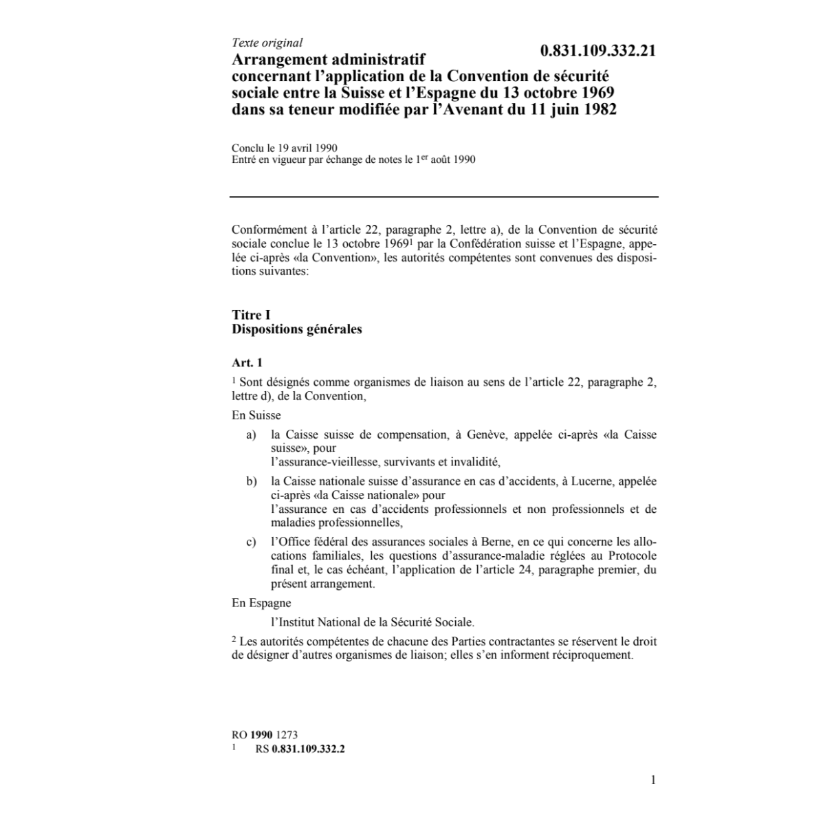 Ar.adm. Espagne, sécurité sociale