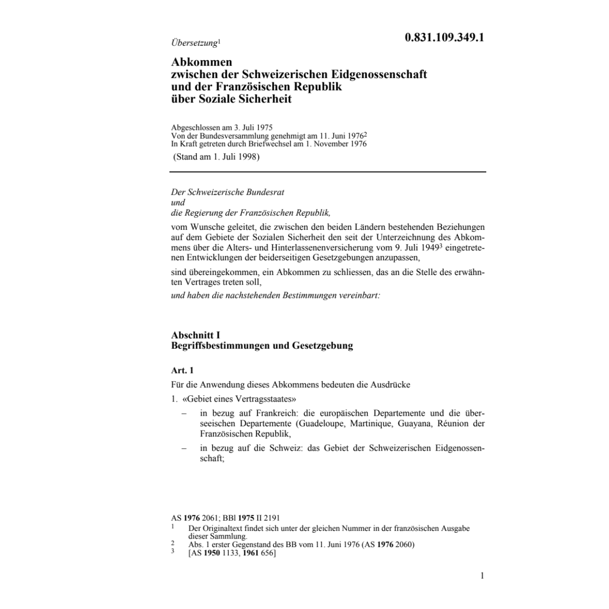 Soziale Sicherheit Schweiz-Frankreich