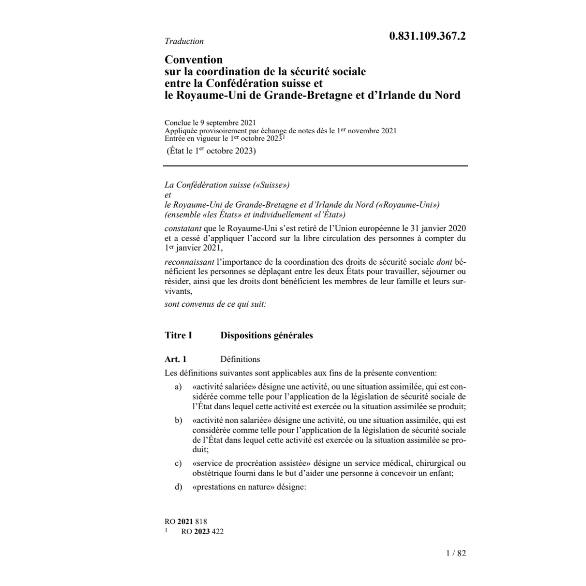 Conv. 9.9.21 securite sociale Conf. sui