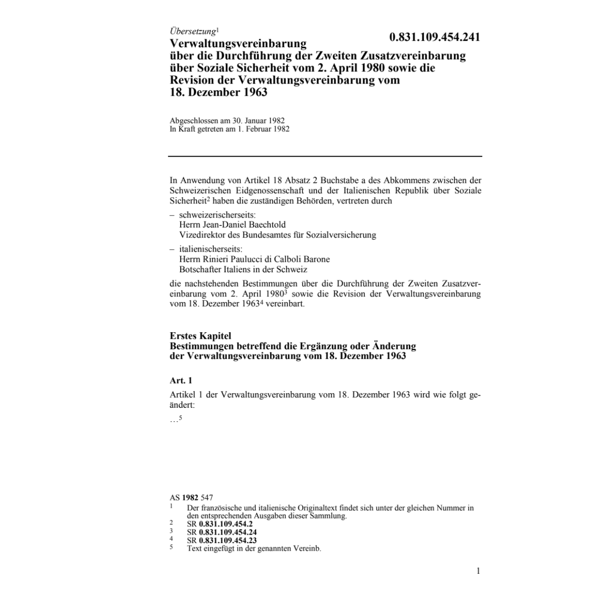 Verw.vereinb. über Durchführung