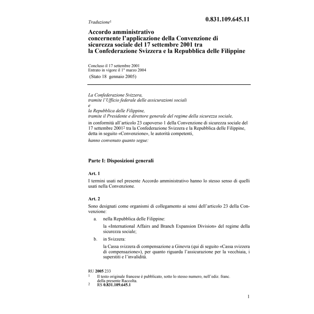 Acc.CH-Filippine Conv.sicurezza