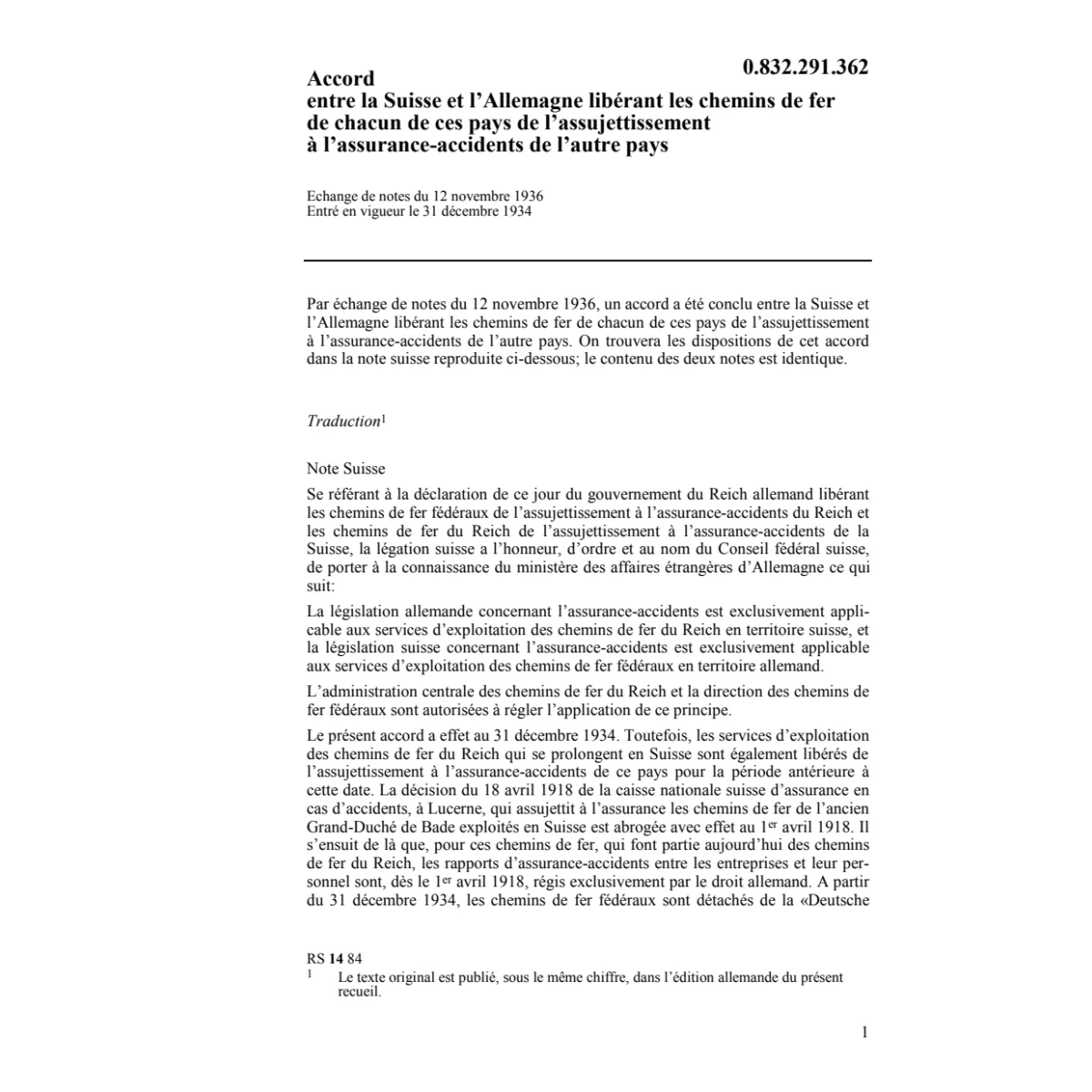 Ac. Allemagne. assurances-accidents