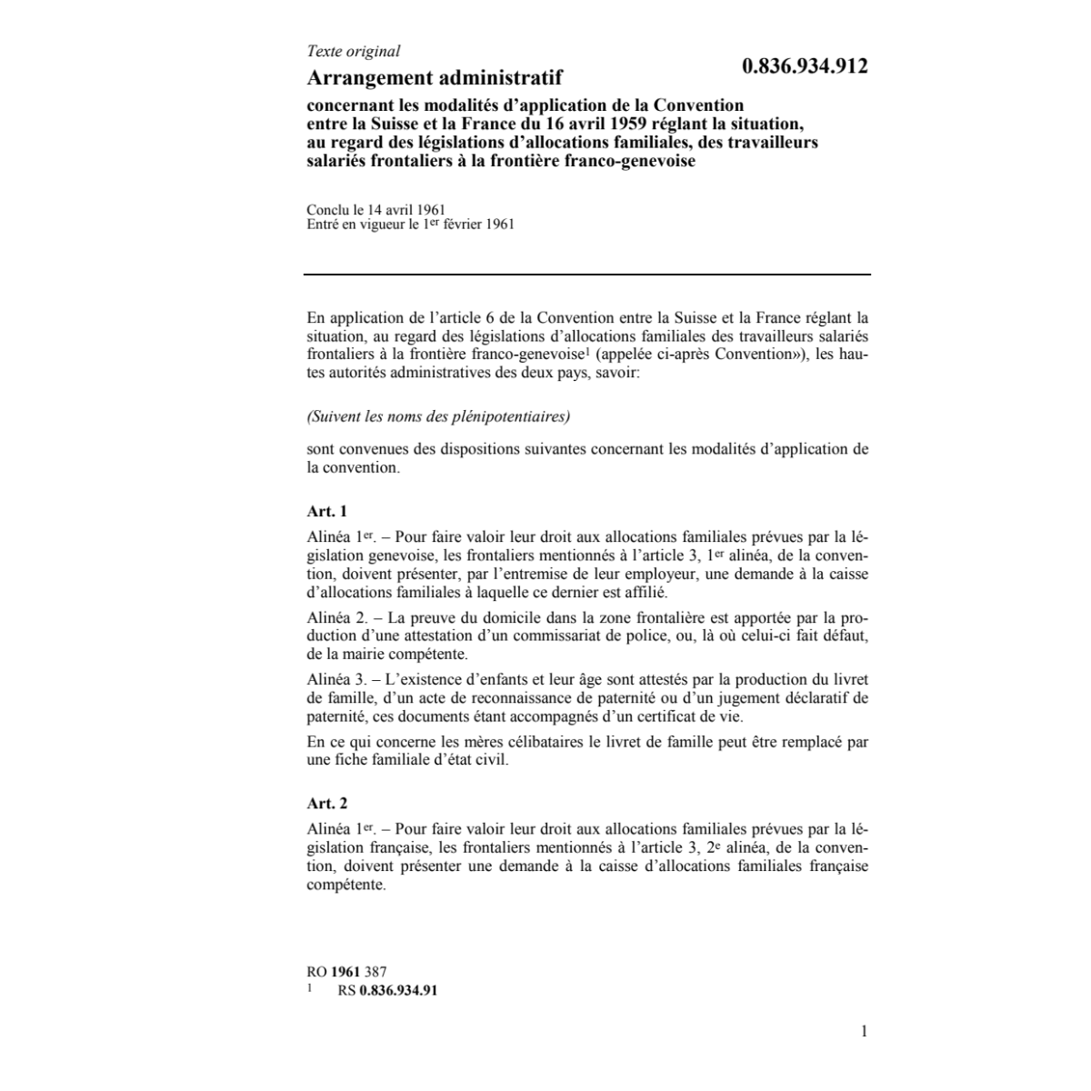 Ar.adm. France, travailleurs frontaliers