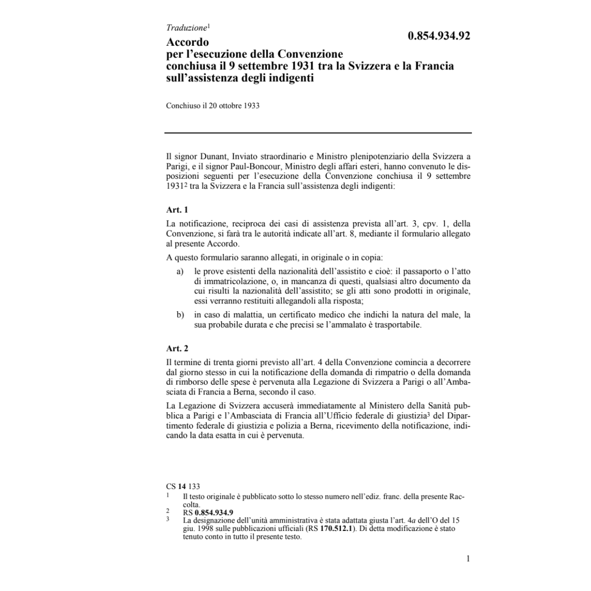 Ac. Francia assistenza degli indigenti