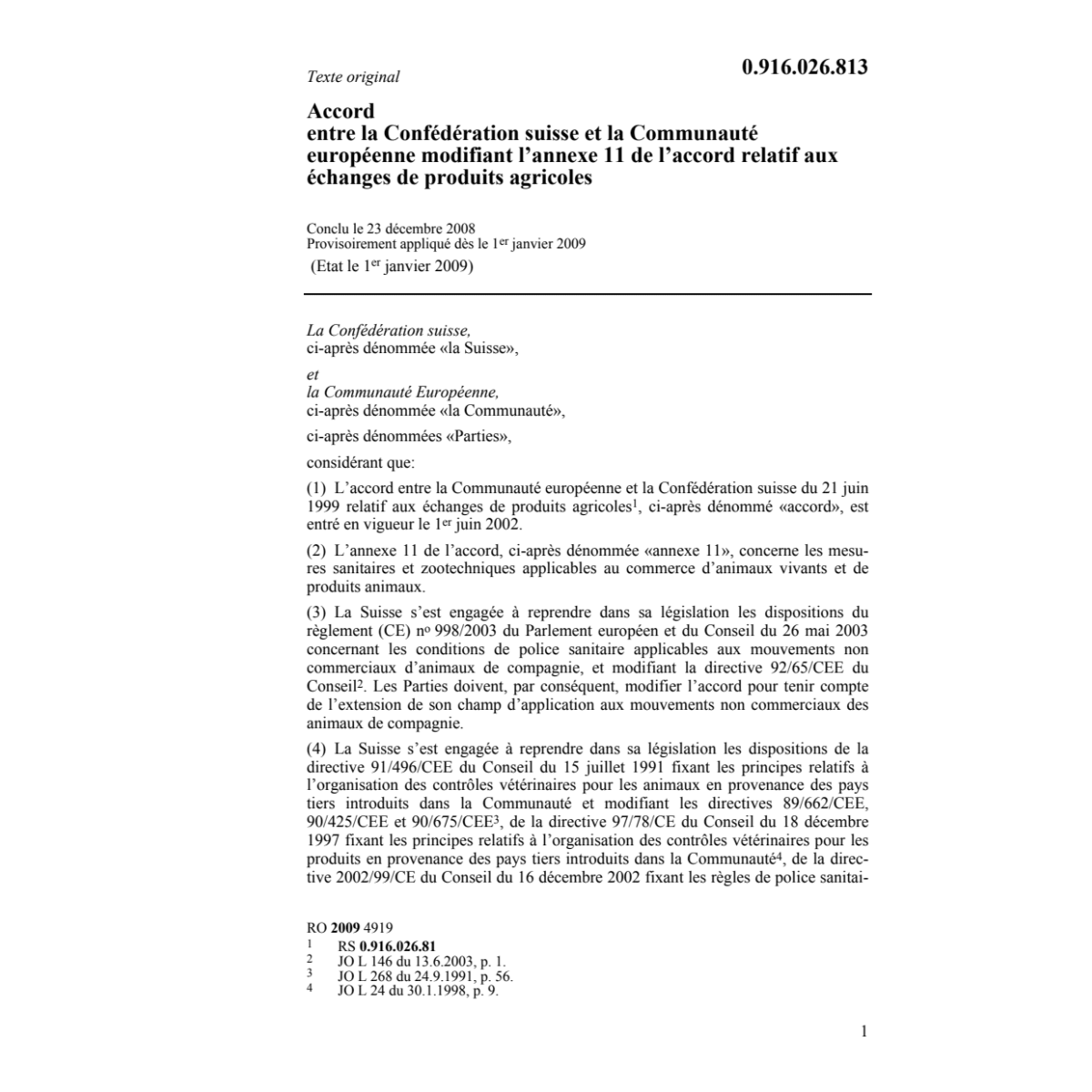 ACC CH-UE prod.agricoles+annexes