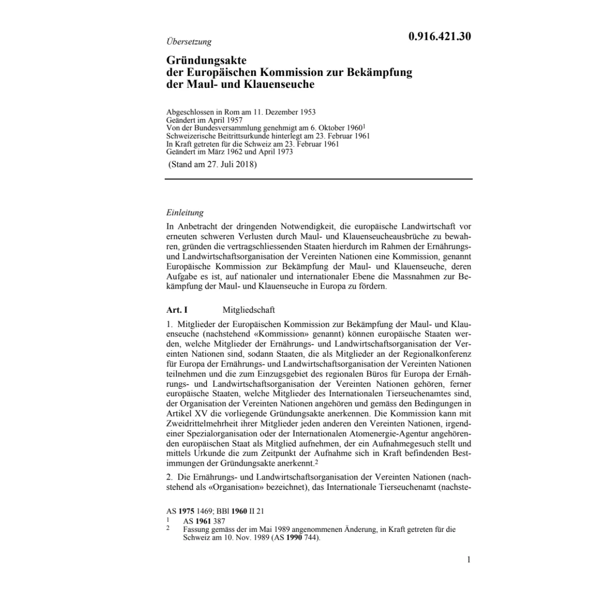 Bekämpfung der Maul- und Klauenseuche