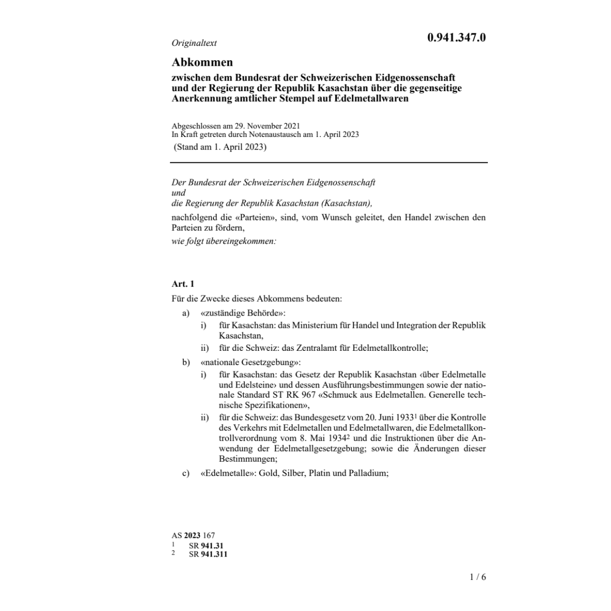 Abk. BR und Kasachstan Edelmetallwaren