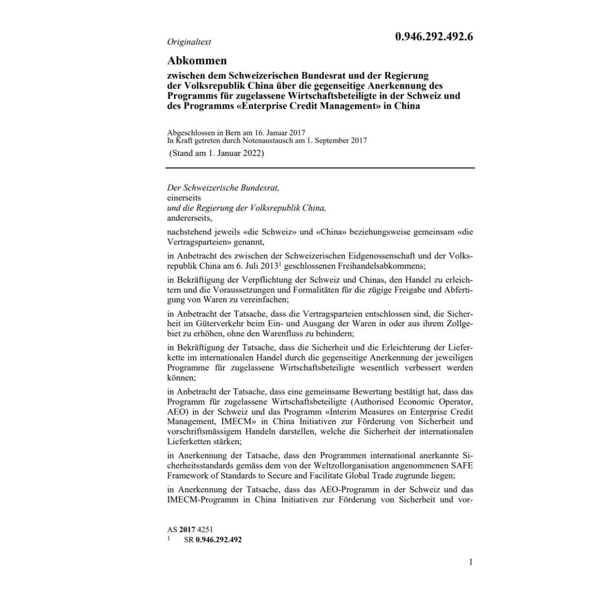Abk. CH-CNA Entreprise Credit Management