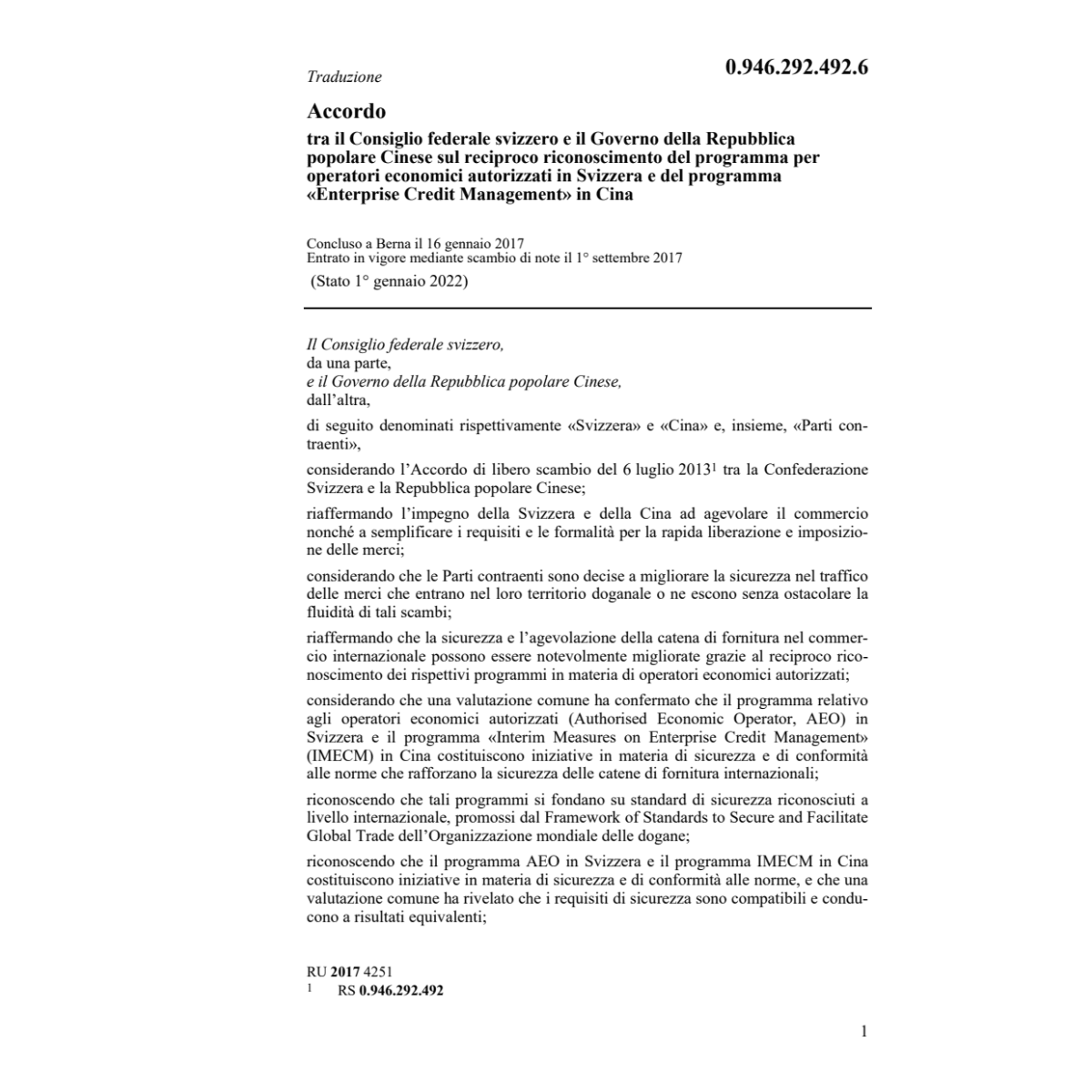Acc CH-CNA Entreprise Credit Mmgt