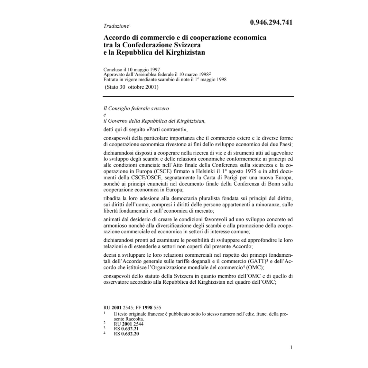 Ac comercio Repubblica Kirghizistan