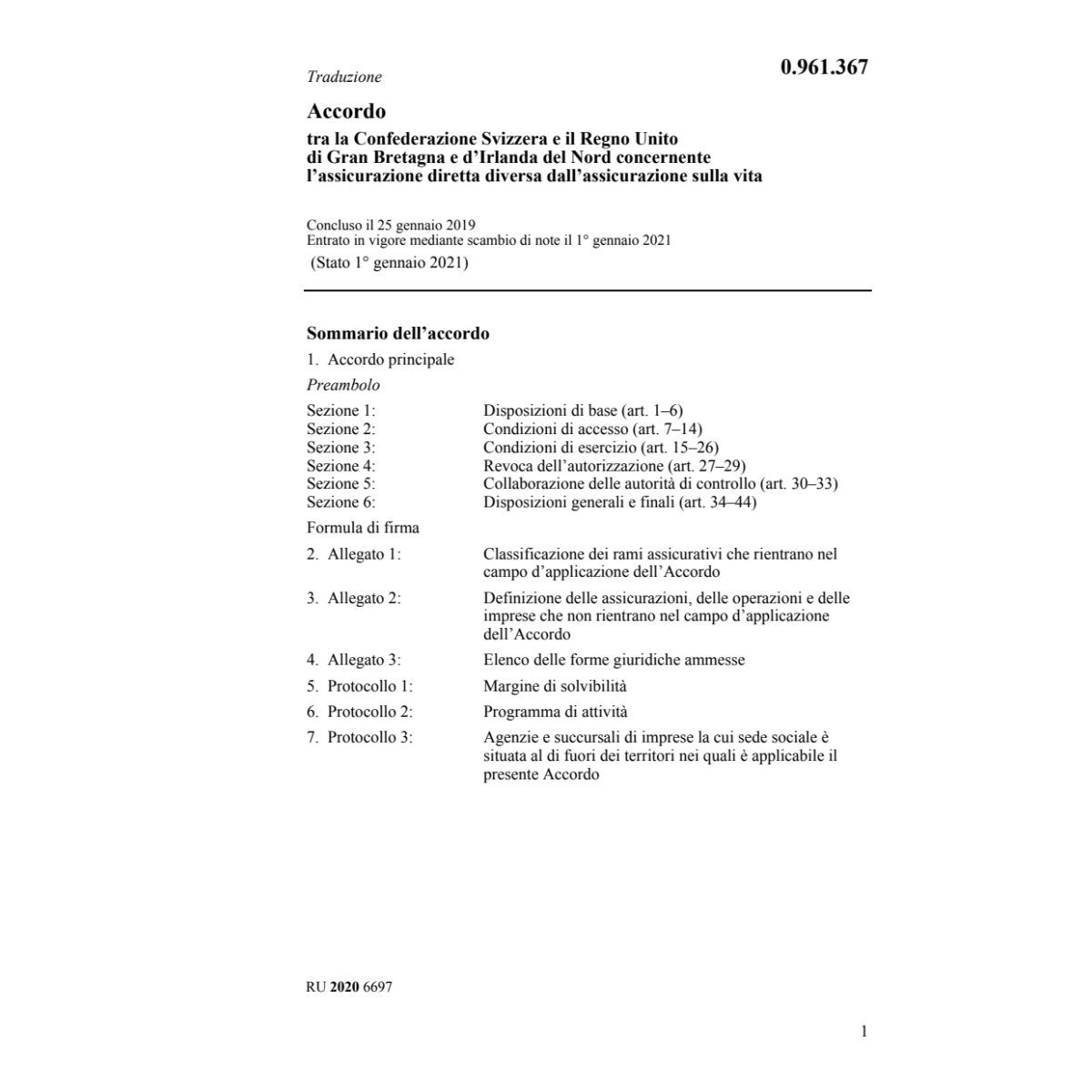 Acc. Gran Bretagna e d'Irlanda del Nord