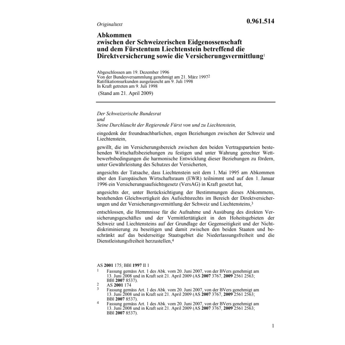 Abk. Liechtenstein Direktversicherung