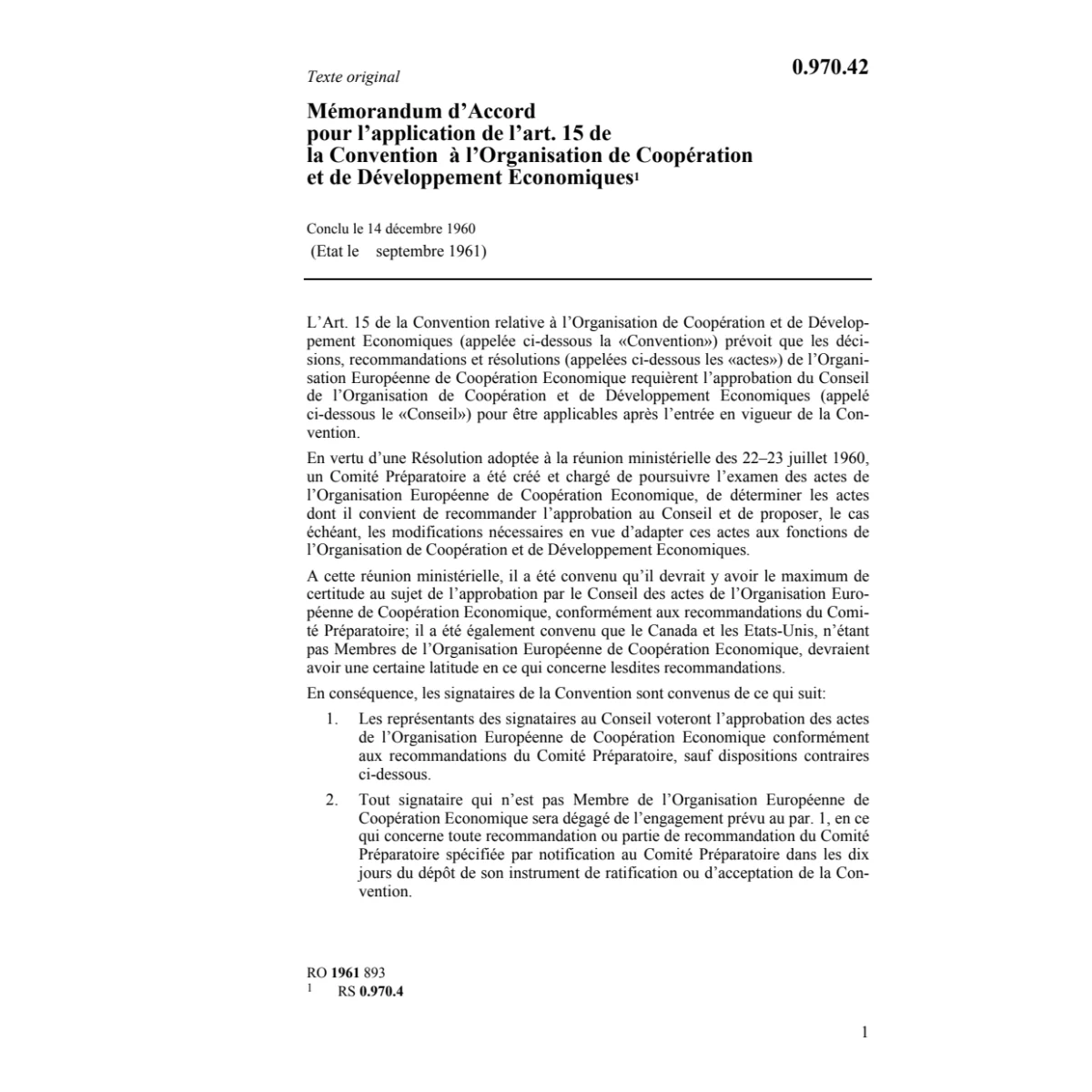 Acc. Organ. Coopération/Développm.économ
