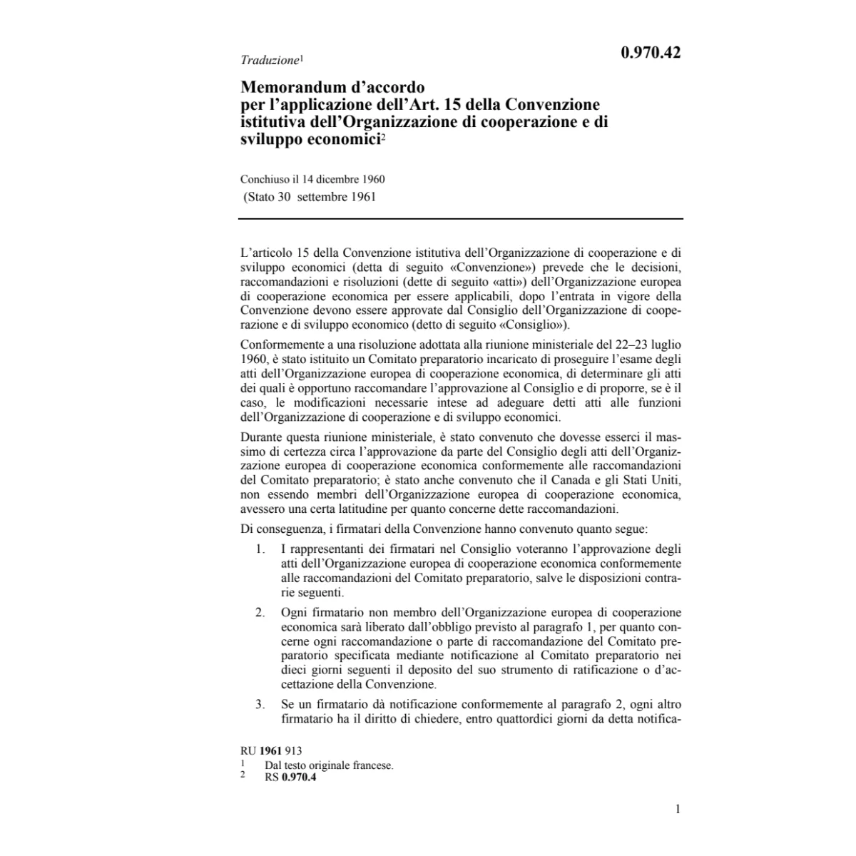 Acc. Organiz. cooperaz./sviluppo econom.