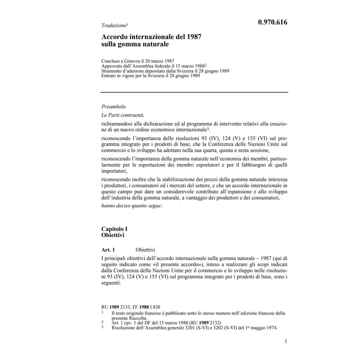 Acc. internazionale gomma naturale