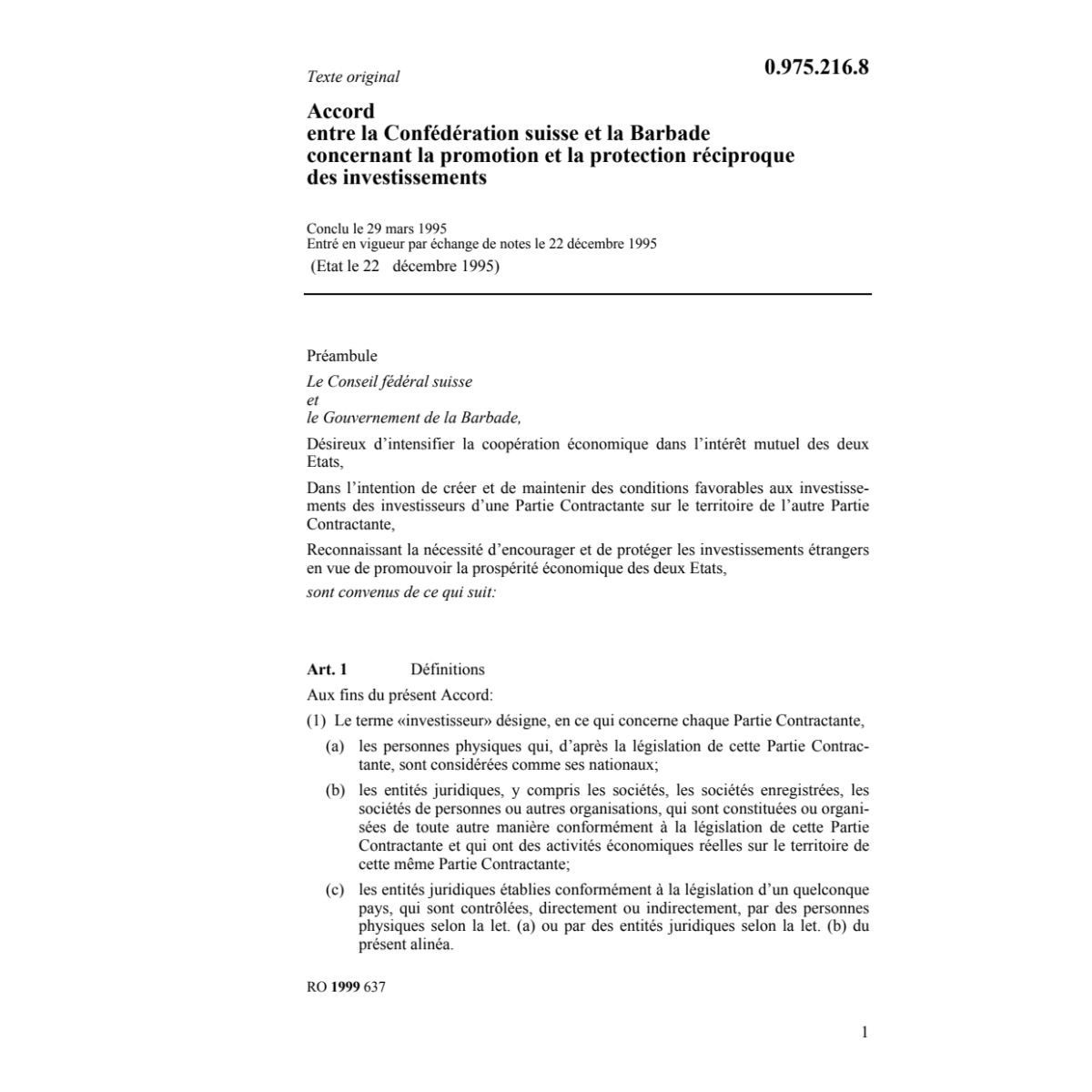 Promot.+protect.réciproque investissemen