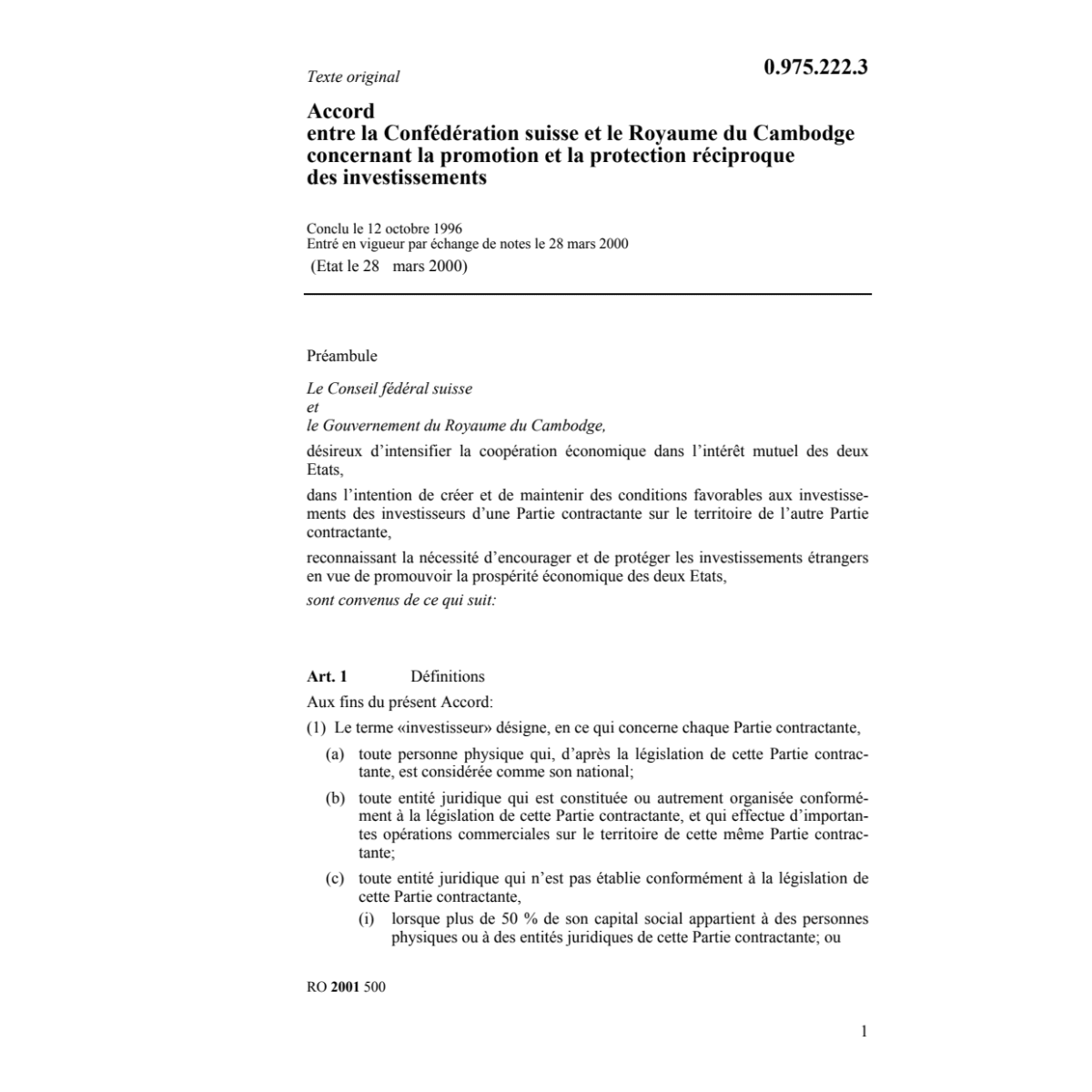 Acc Cambodge protection investissements