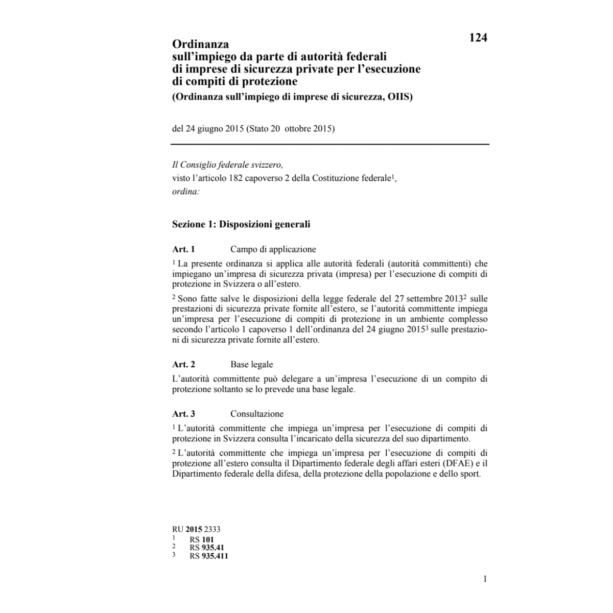 O impiego società sicurezza,OISS