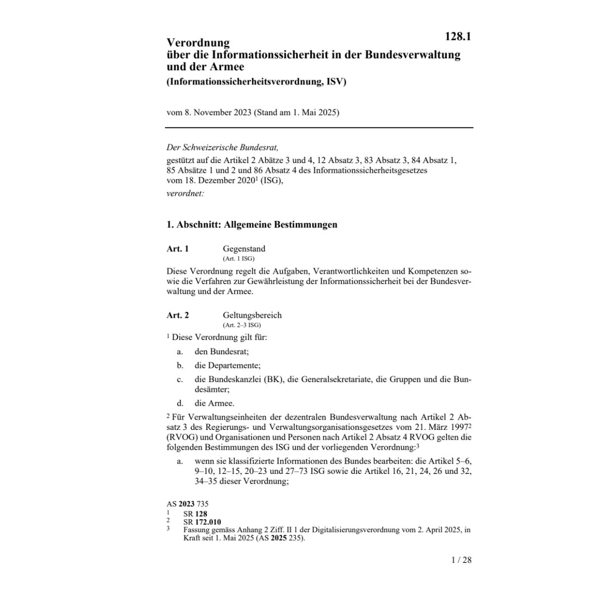 V 8.11.23 Informationssicherheit Bundesv