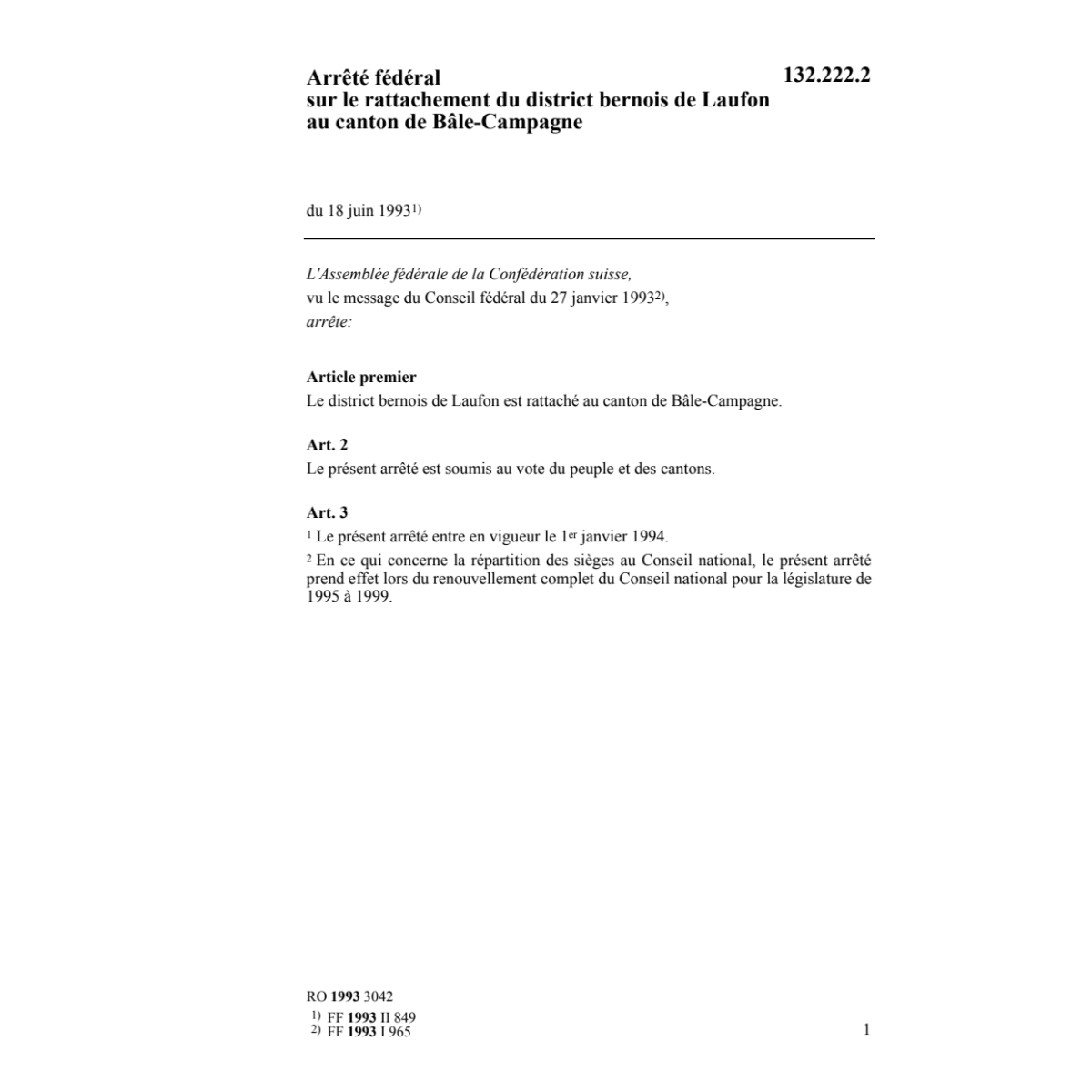 AF rattachement du district Laufon Bâle