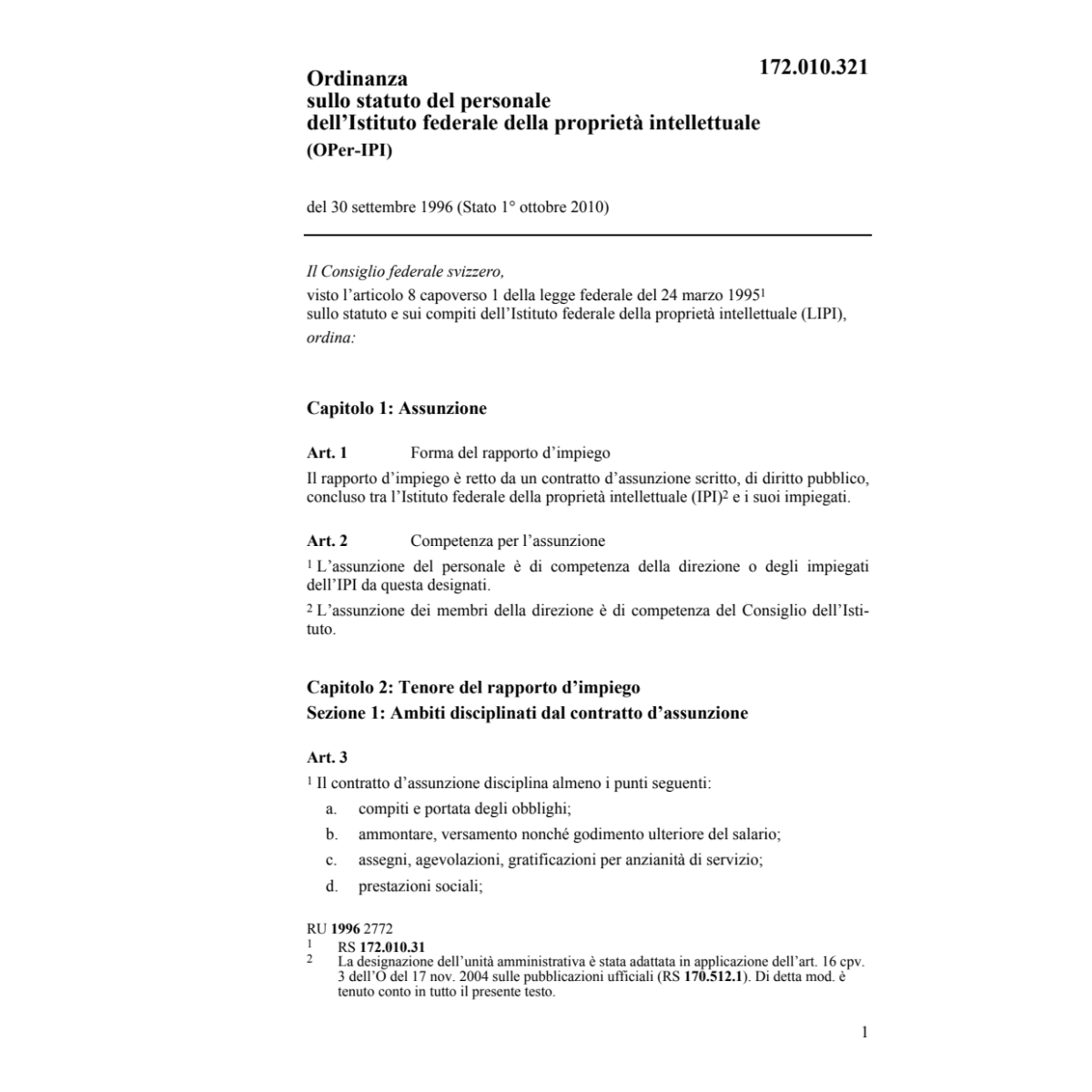 O statuto proprietà intellettualeOPer-IP