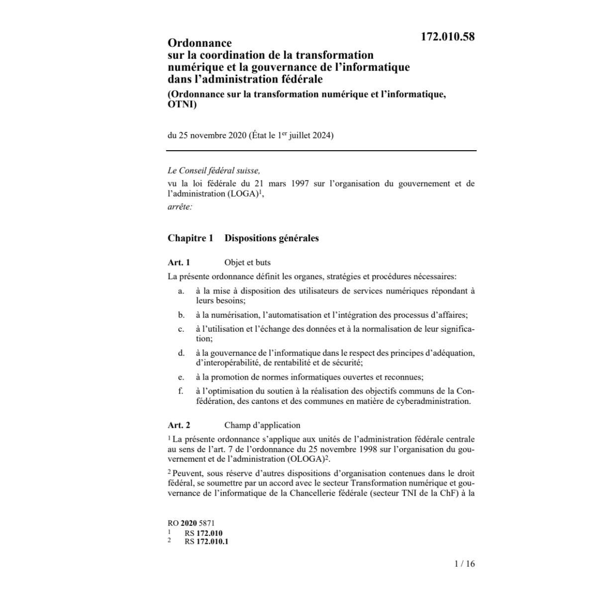 O informatique administration OIAF