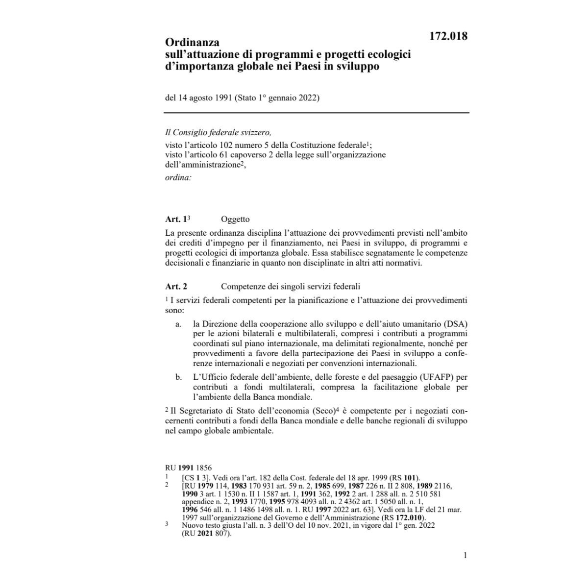 O programmi Paesi in sviluppo
