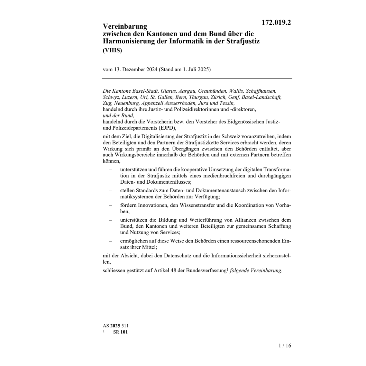 Vereinb. 13.12.2024 Harmonisierung Infor