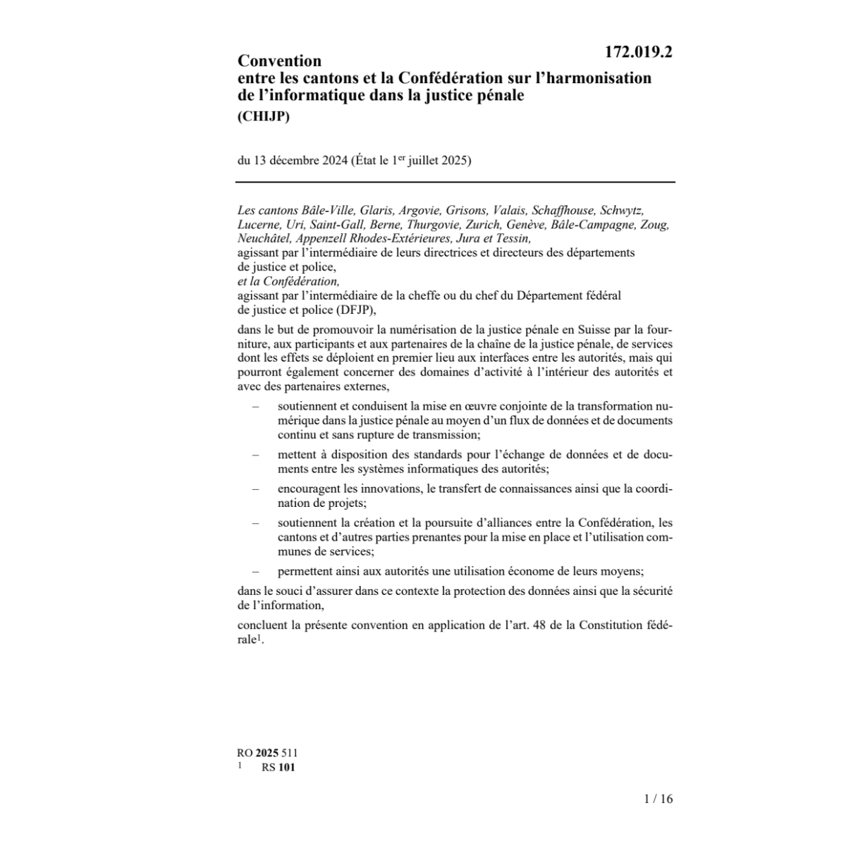 Conv. 13.12.2024 harmonisation informat.