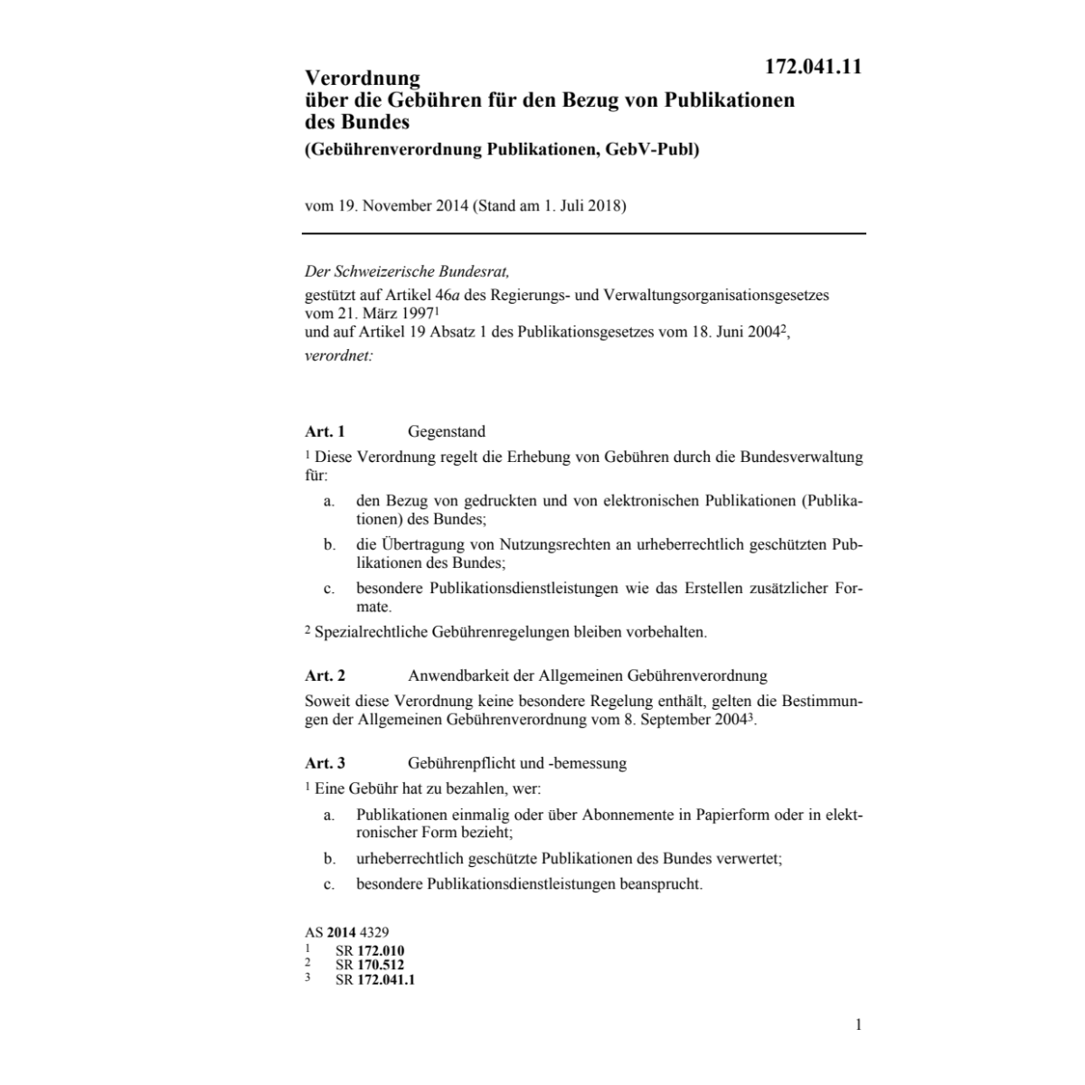 Gebührenv Publikationen GebV-Publ
