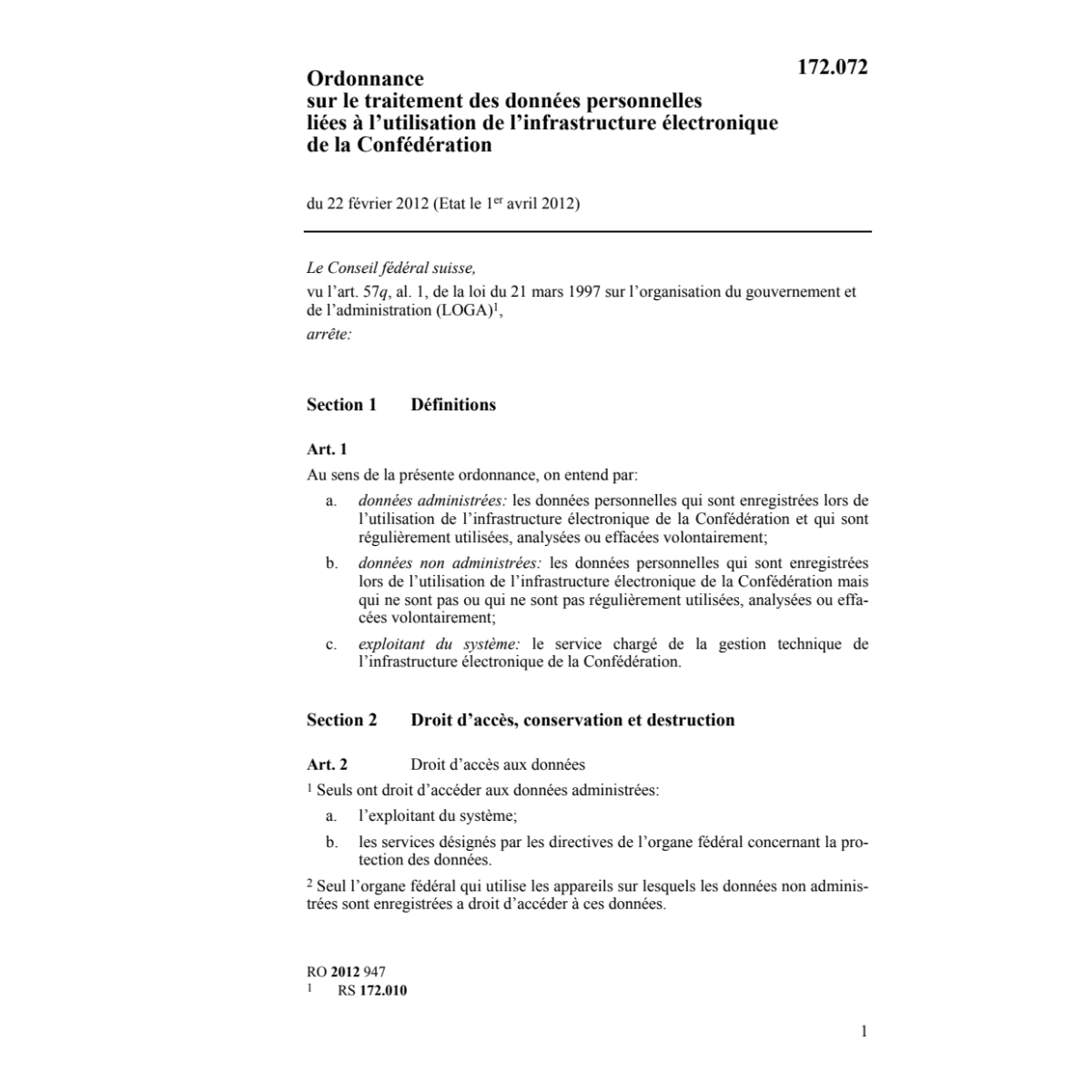 O traitement données personnelles