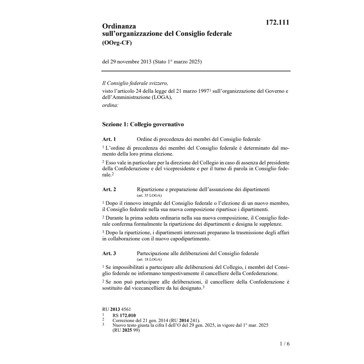 O organizzazione OOrg-CF